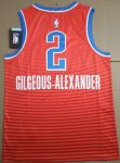 NBA 2 Gilgeous-alexander OKC Thunder 19-20 Maillot orange imprimé